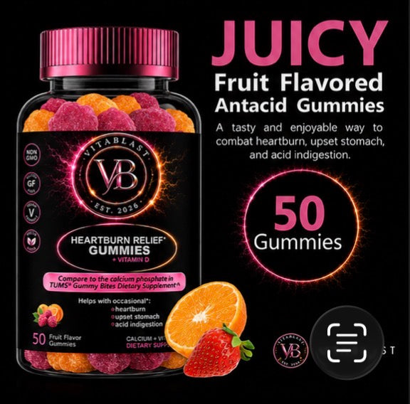 VitaBlast HeartBurn & Acid Relief Gummies