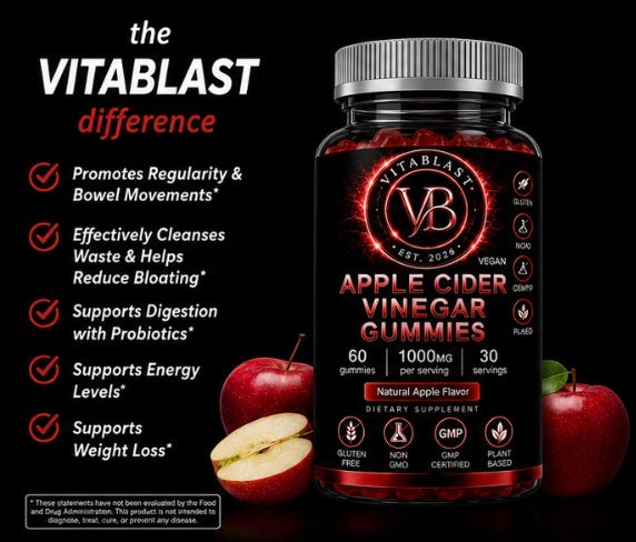 Vitablast Apple Cider Vinegar Gummies